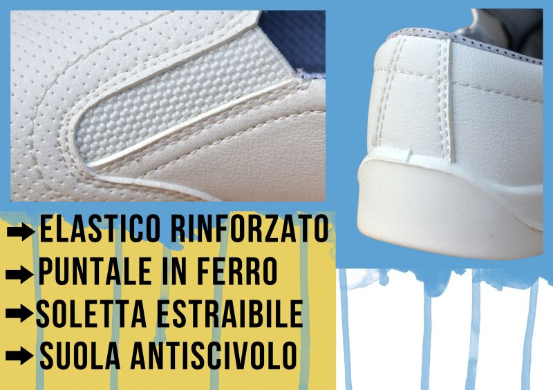 Scarpa SlipOn Dots antinfortunistica Lyra