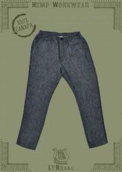 Pantalone chef in canapa naturale Lyra